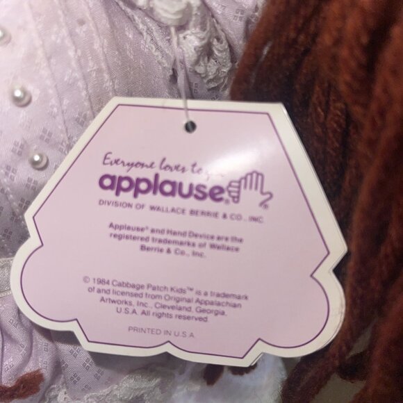 Cabbage Patch Kids Porcelain Collection Doll With Dress & Certificate Of Authent - Picture 11 of 16